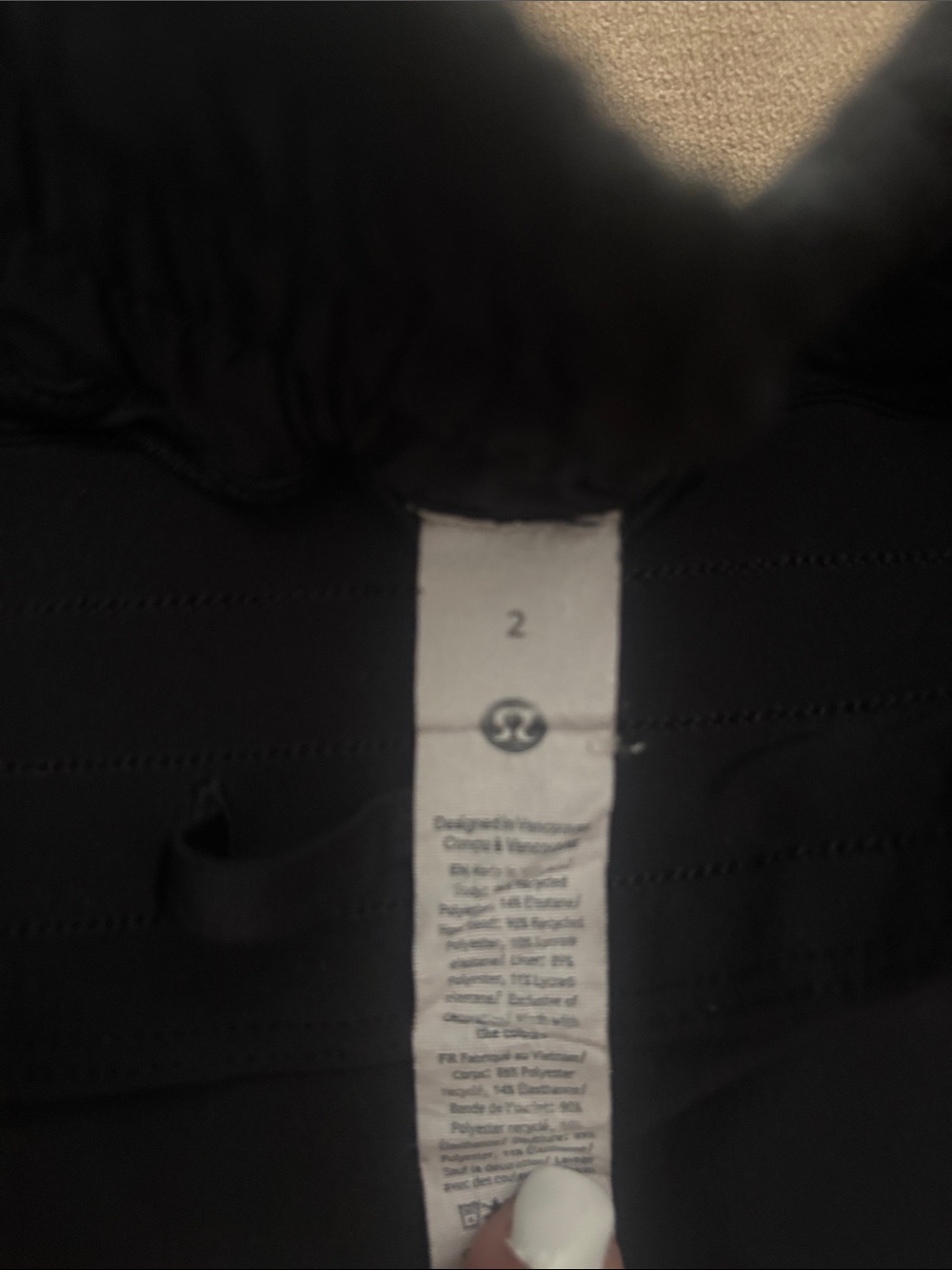 Lululemon black athletic shorts - Picture 2 of 3